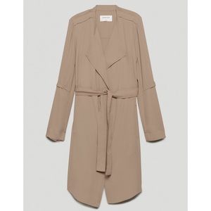 Aritzia Babaton Flowy Trench Coat in Modern Taupe Size XS